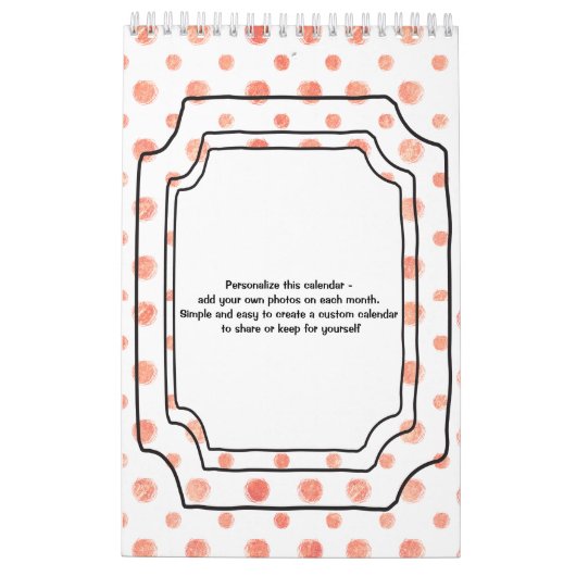 Our Family Customizable Calendar Kalender (Achterkant)