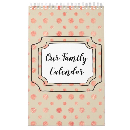 Our Family Customizable Calendar Kalender (Hoes)