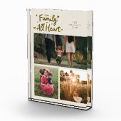 Our Family Is All Heart Cream Fotoblokken (Rechts)