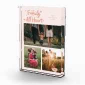 Our Family Is All Heart Peach Fotoblokken (Rechts)