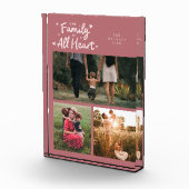 Our Family Is All Heart Pink Fotoblokken (Rechts)