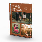 Our Family Is All Heart Terracotta Fotoblokken (Rechts)