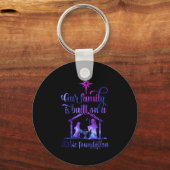 Our Family Is Built On A Stable Foundation  Sleutelhanger (Voorkant)