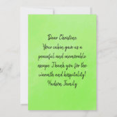 Our Family Loved the Cabin in the Woods Rustic Bedankkaart (Achterkant)