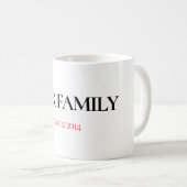 Our Family Personalized Mug Koffiemok (Voorkant rechts)