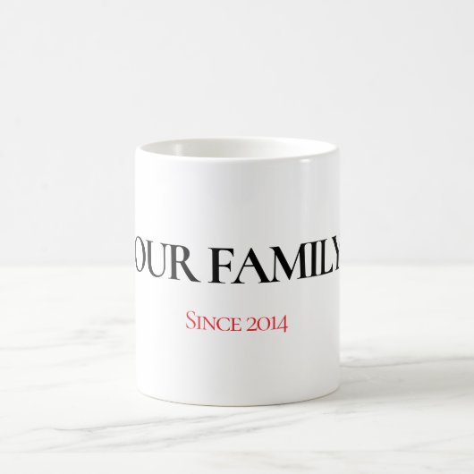 Our Family Personalized Mug Koffiemok (Center)
