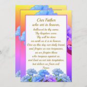 Our Father Prayer Mathew 6:9-13 Card Feestdagenkaart (Voorkant / Achterkant)