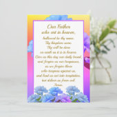 Our Father Prayer Mathew 6:9-13 Card Feestdagenkaart (Staand voorkant)