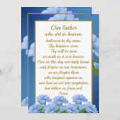 Our Father Prayer Mathew 6:9-13 Card Feestdagenkaart (Voorkant / Achterkant)