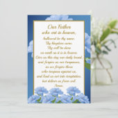 Our Father Prayer Mathew 6:9-13 Card Feestdagenkaart (Staand voorkant)