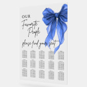 Our Favorite People Bow Wedding Seating Chart Acryl Bord (Hoek)
