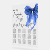Our Favorite People Bow Wedding Seating Chart Acryl Bord (Hoek)