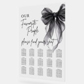 Our Favorite People Bow Wedding Seating Chart Acryl Bord (Hoek)