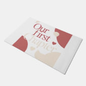 Our First Chapter Valentines Couple Love Quote Deurmat (Schuin)
