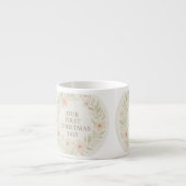 Our First Christmas 2025 Mug – Cute Holiday Keepsa Espresso Kop (Voorkant)