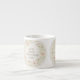 Our First Christmas 2025 Mug – Cute Holiday Keepsa Espresso Kop