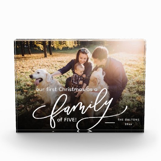 Our First Christmas As A Family of Five Fotoblokken (Voorkant)