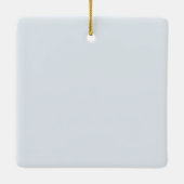 Our First Christmas As Engaged Winter Photo Keramisch Ornament (Achterkant)