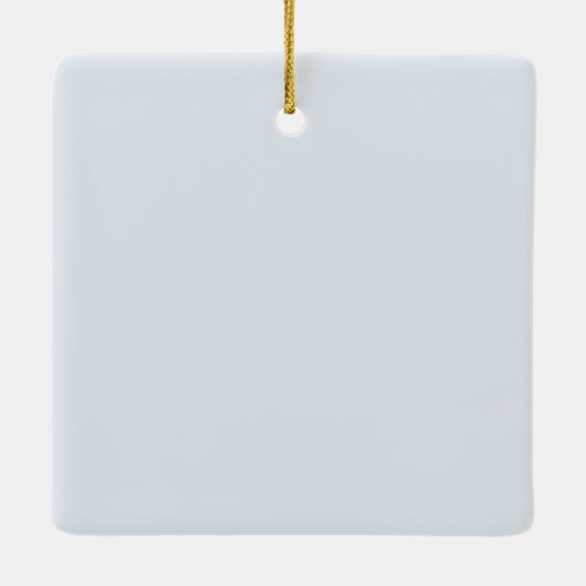 Our First Christmas As Engaged Winter Photo Keramisch Ornament (Achterkant)