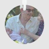 Our First Christmas as Grandparents Baby Booties Ornament (achterkant)