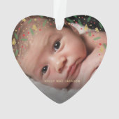 Our First Christmas as Grandparents Photo Ornament (achterkant)