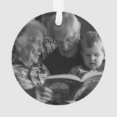 Our First Christmas as Grandparents Polar Bear Ornament (achterkant)