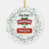 Our First Christmas as Mom & Dad Ornament (Voorkant)