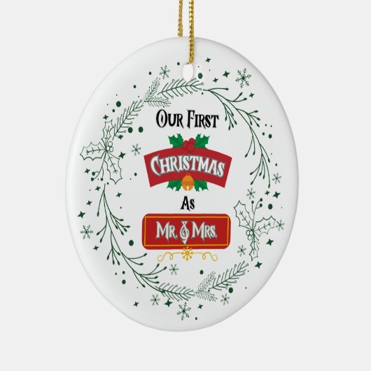 Our First Christmas as Mr. & Mrs. Ornament (Rechts)