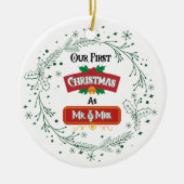 Our First Christmas as Mr. & Mrs. Ornament (Voorkant)