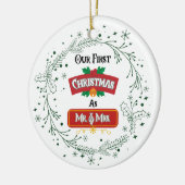 Our First Christmas as Mr. & Mrs. Ornament (Links)
