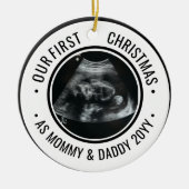 Our First Christmas as Parents Ultrasound Keramisch Ornament (Voorkant)