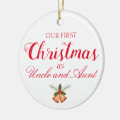 Our First Christmas as Uncle and Aunt Ornaments Keramisch Ornament (Links)