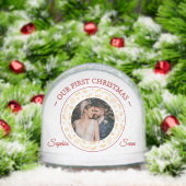 Our First Christmas Bible Verse Photo Snow Globe Sneeuwbol (Kerstmis)