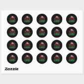 Our First Christmas Engaged 2021 1st Christmas  Ronde Sticker (Vel)