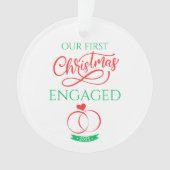 Our First Christmas Engaged 2025 Ornament (voorkant)