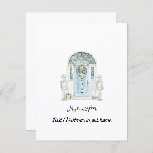 Our First Christmas in Our New Home Card (Voorkant / Achterkant)