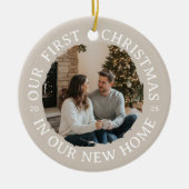 Our First Christmas in Our New Home Keramisch Ornament (Voorkant)