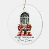 Our First Christmas in Our New Home  Keramisch Ornament (Links)