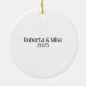 Our First Christmas in Our New Home  Keramisch Ornament (Achterkant)