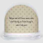 Our First Christmas in the Circle of Love Sneeuwbol (Achterkant)