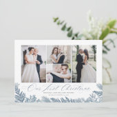 Our First Christmas Just Marriott Holiday Photo Feestdagenkaart (Staand voorkant)