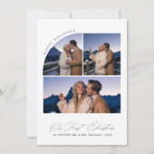 Our First Christmas Script Winter Mountain 4 Photo Feestdagenkaart (Voorkant)