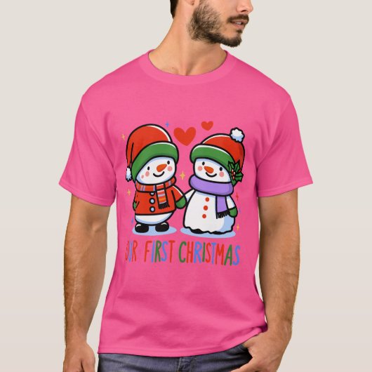 our first christmas snowman design t-shirt (Voorkant)