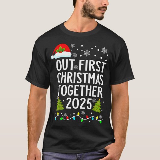 Our First Christmas Together 2025 Matching Christm T-shirt (Voorkant)