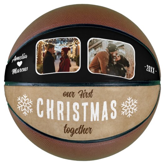 Our First Christmas Together 2 Photos  Basketbal (Voorkant)
