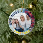 Our First Christmas Together  Custom Photo  Keramisch Ornament