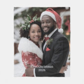 Our First Christmas Together Fleece Blanket Photo (Voorkant)