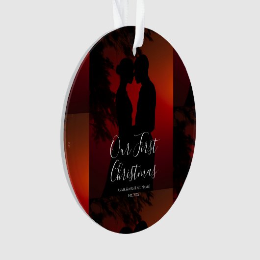 Our First Christmas Together Mr & Mrs Ornament (voorkant)