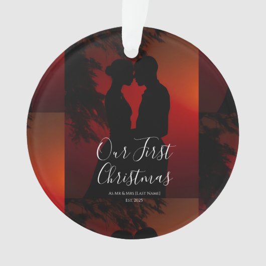 Our First Christmas Together Mr & Mrs Ornament (voorkant)