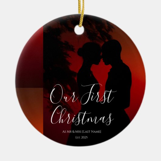 Our First Christmas Together Mr & Mrs Ornament (Voorkant)